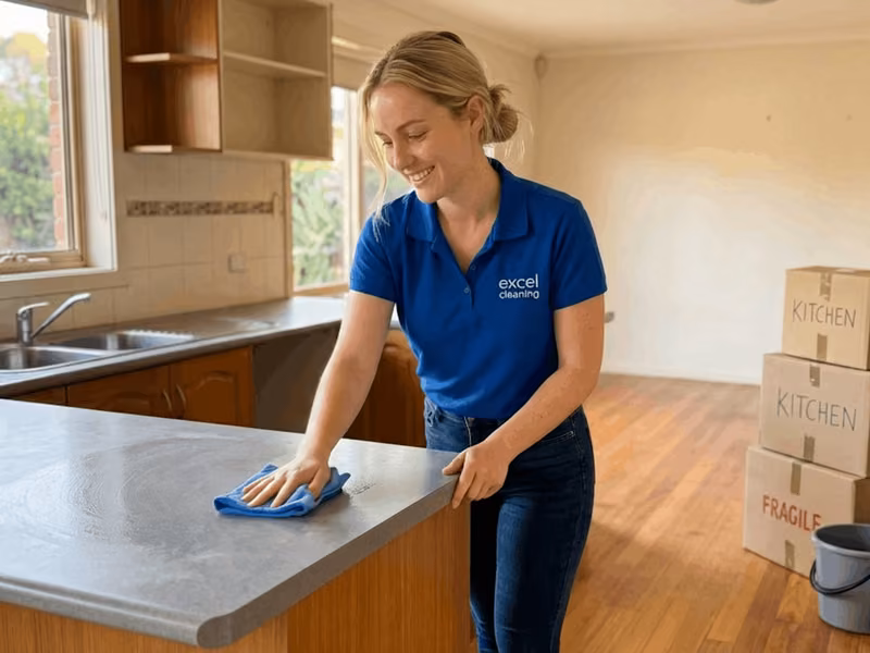 Professional cleaner at work in Melbourne home